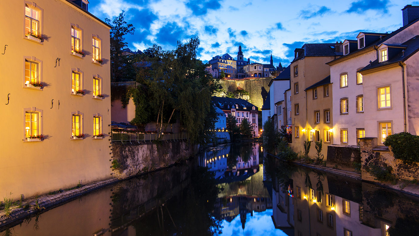 Grund and Alzette river in Luxembourg by photographer Vio Dudau