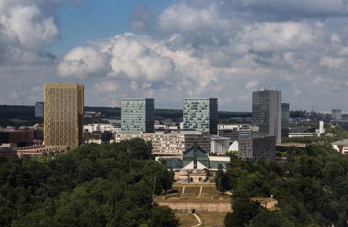 Luxembourg city from above