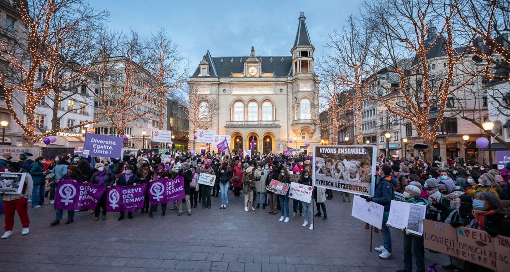 Greve des femmes in Luxembourg