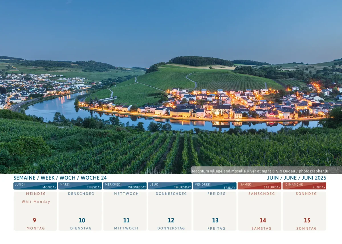 Kalender Luxembourg 2025 - Machtum Kalender Luxembourg 2025 - Machtum