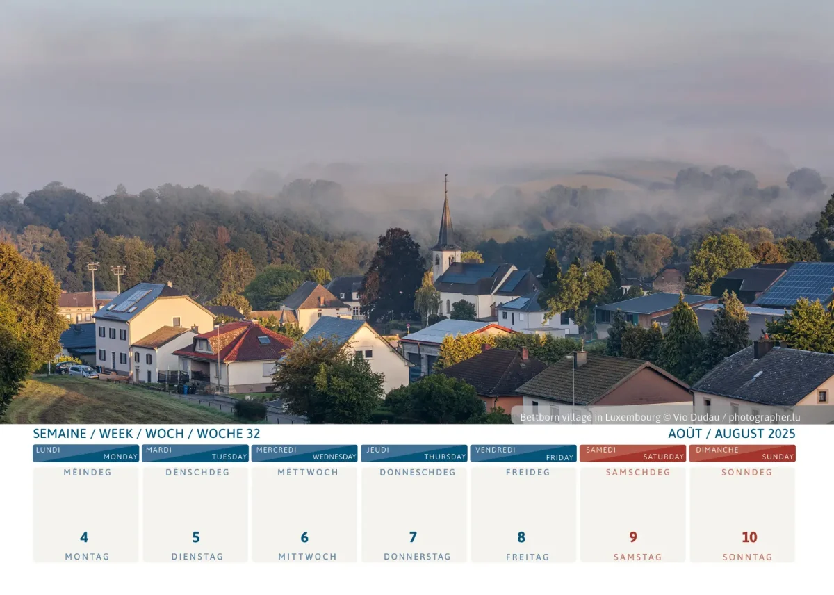 Kalenner Luxemburg 2025 - Bettborn Kalenner Luxemburg 2025 - Bettborn